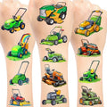 144 PCS lawn Mower Temporary Tattoos Stickers, lawn Mower Party Favors lawn Mower Birthday Party Decorations Supplies Gifts