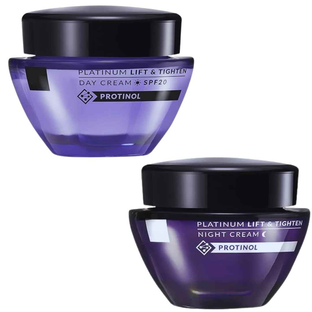 Platinum Day Cream and Night Cream- Anti Aging Anti Wrinkle Set of 2