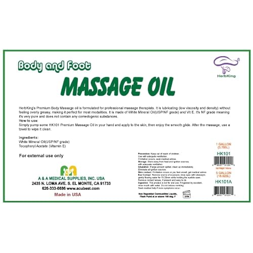 Premium Body Mineral Oil for Spa and Massage | 1 Gallon / 128 OZ | USP Grade | Relaxing | Soothing | Therapeutic | Repair Dry Skin | Hydrate and Nourish | Unscented | Clear | Allergy-Friendly (1)