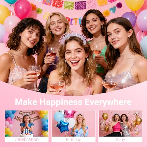 Birthday Tiara Headband & Sash Set for Women