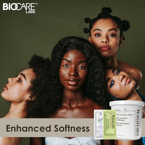 Biocare Curls & Naturals Hair Softener Kit with Moroccan Argan Oil, 5 oz
