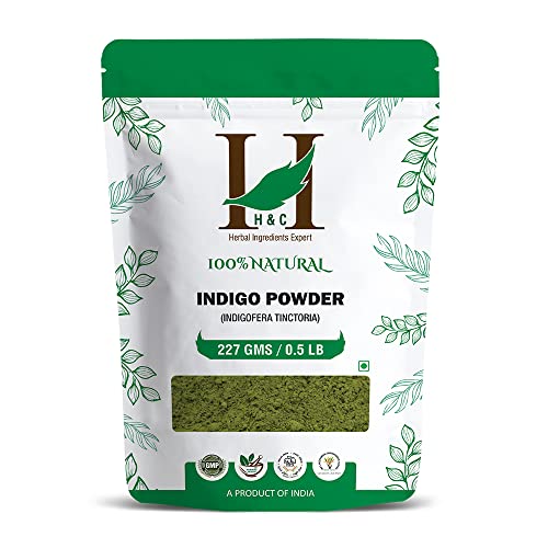 Natural Indigo Powder for Hair Coloring - 227g (8oz) Herbal Dye