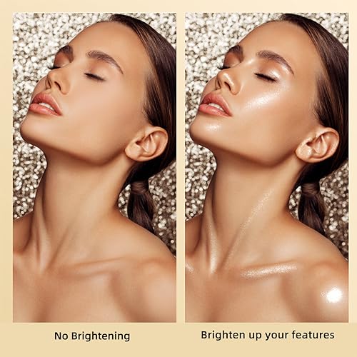 ELLESY Highlighter Palette - 4 Shades Baked Powder