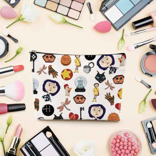 Mr. Bobinsky Cosmetic Make up Bag The Secret Door Lover Gift Ghost Mom Cartoon Movie Merch Makeup Zipper Pouch Bag