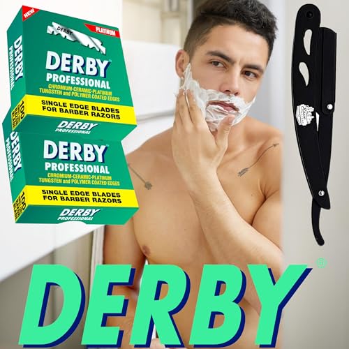 300 "Derby Professional" Single Edge Razor Blades for straight razor