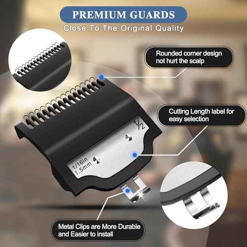 Professional for Wahl Clipper Guards Set, 2 Pcs Coded Cutting Guides #3170-400- 1/16¡± to 1¡± fits for All Wahl Clippers