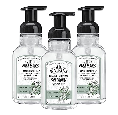 J.R. Watkins Eucalyptus Foam Hand Soap Dispenser 3 Pack, 9 fl oz