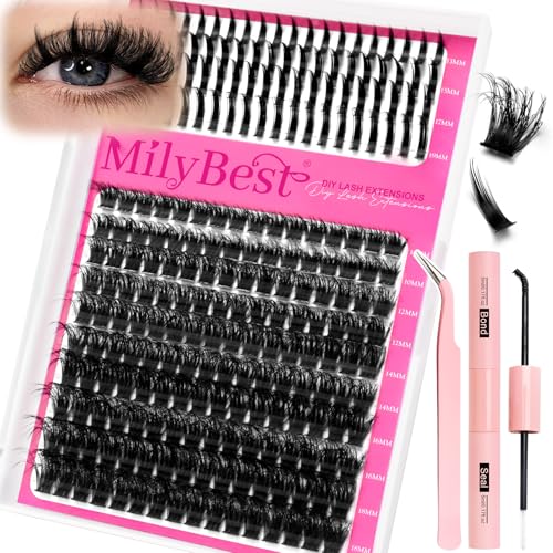 100D Manga Lash Clusters Kit with Bond & Seal Tweezers