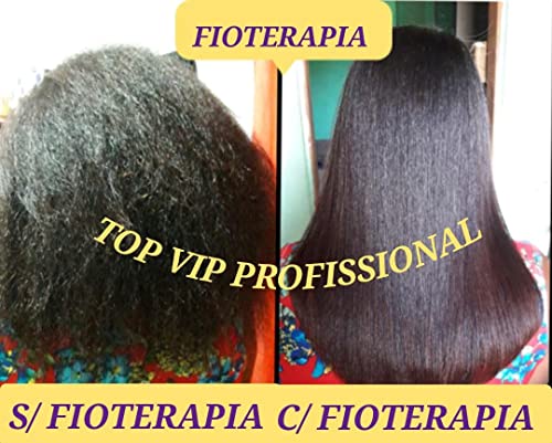 Top Vip Cosmetic Fioterapia Brazilian Keratin Treatment 300ml | Progressive Brush | Straightening Smoothing System | Thermal Sealing | Progressiva Fioterapia Top vip 300ml | Alisamento brasileiro