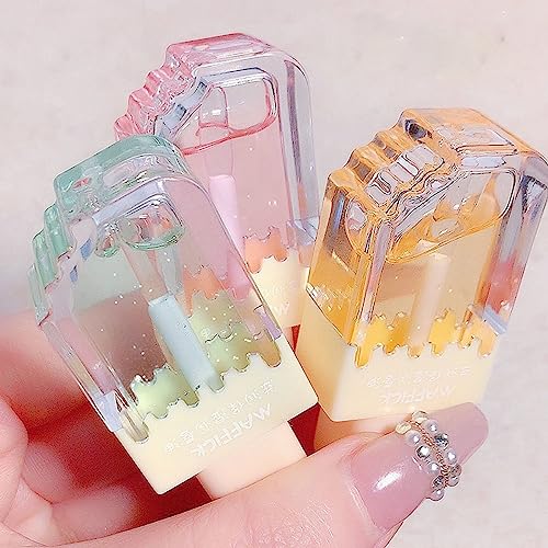Clear Shimmer Lip Gloss Set - 3Pc Hydrating Lip Oil Kit