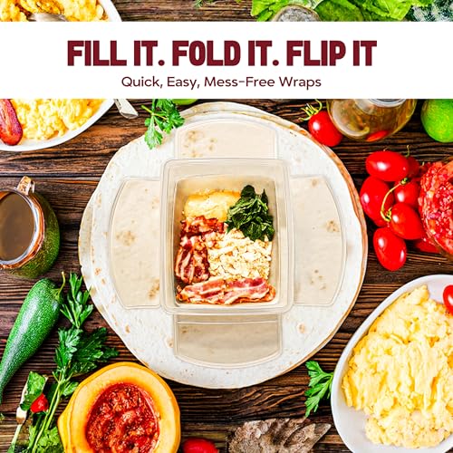 Tortilla Wrap Maker Kit for 7" & 10" Tortillas with Accessories