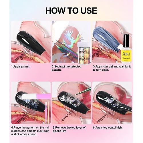 Acrylic Nail Kit With Black Nail Polish,Drill And U V Light Full Nail Kit Set