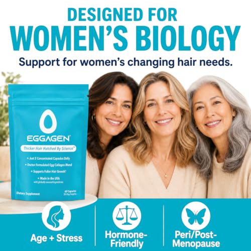 Eggagen Hair Growth Supplement for Women - AnaGain & Collagen