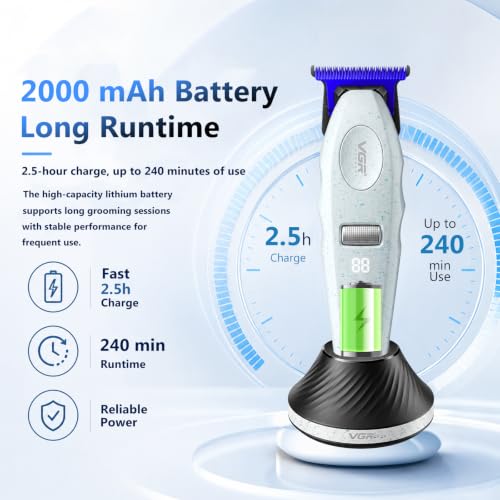 VGR 887T Professional Hair Clippers for Men with Ceramic Blades