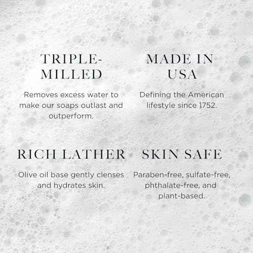 Caswell-Massey Almond Natural Bar Soap Gift Set - Moisturizing Triple-Milled Body Soap for Men & Women - Plant-Based with Essential Oils for Soft Skin, Cruelty-Free, USA Made, 12 Bars x 5.8 oz