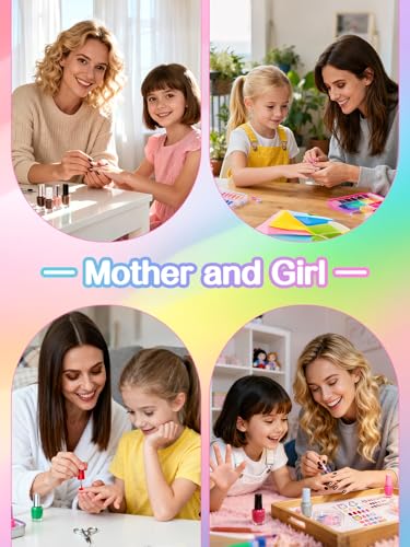 EBANKU 72Pc Kids Press On Nails Set with Glue