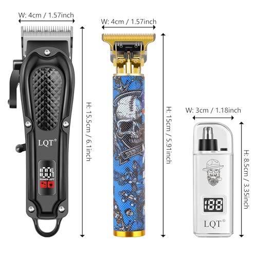 Professional Rechargeable Hair Clippers for Men - Trimmer Set