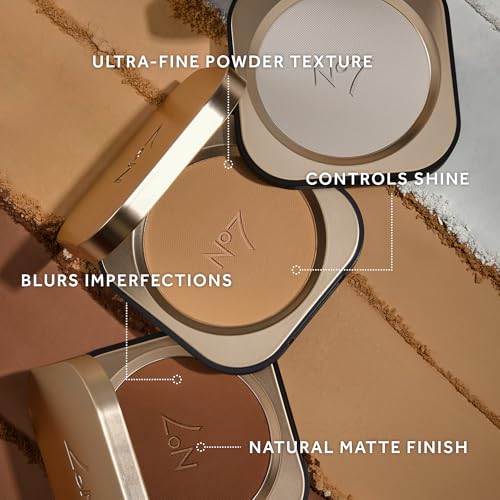 No7 Pro Artist Pressed Setting Powder - Lightweight, Translucent Face Powder with Shine Control and Soft-Focus Finish - Oil-Absorbing Makeup Setter in Travel Compact - Medium (9g)