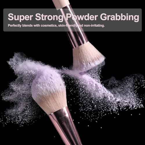 BS-MALL Makeup Brushes Foundation Powder Concealers Eye Shadows Makeup Set with LED light Mirror 14 Pcs Mini Makeup Brushes (APINK)