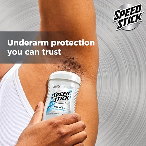 Unscented Antiperspirant Deodorant for Men - 72 HR Protection, 3.0 oz Stick (4 Pack)