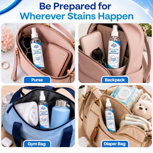 Earth Breeze Miracle Stain Remover Spray - Multi-Purpose Safe Laundry & Surface Cleaner, 4 fl oz