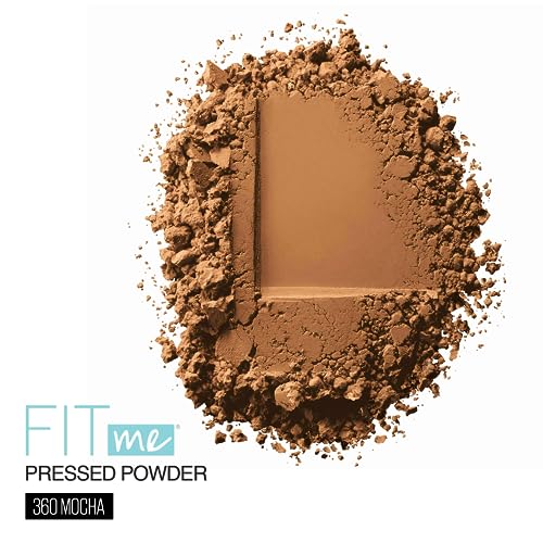 Maybelline Fit Me Matte + Poreless Pressed Face Powder Makeup & Setting Powder, Mocha, 1 Count