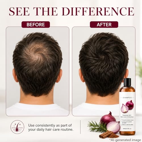 Onion & Rosemary Shampoo for Thicker Hair - 2 Pack