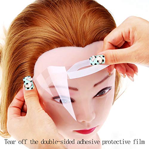 50 PCS Safety Face Shield, Disposable Microblading Protective Shower Visor Face Shield Mask, Eye Shields Masks for Hairspray Salon Supplies and Eyelash Extensions Eye Eyelid Surgery Aftercare (50PCS)