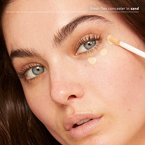 Honest Beauty Fresh Flex Concealer with Niacinamide + Vitamin E + Hyaluronic Acid | Vegan + Cruelty free | Sand, 0.17 fl oz