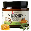 Beef Tallow & Honey Balm, All-Natural Moisturizer with Raw Honey & Olive Oil, Grass-Fed Tallow Cream for Face & Body, Deeply Nourishing Skin Care for Women & Men, Rich Moisture