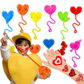 48 Piece Heart Party Favors Set - Sticky Hands & Temp Tattoos