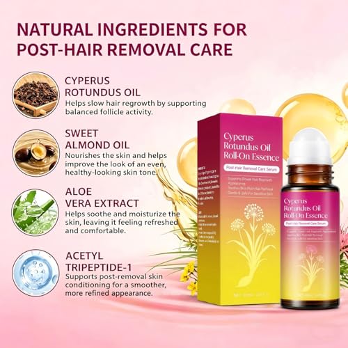 ZIIDII Cyperus Rotundus Oil Roll-On for Hair Growth Inhibition