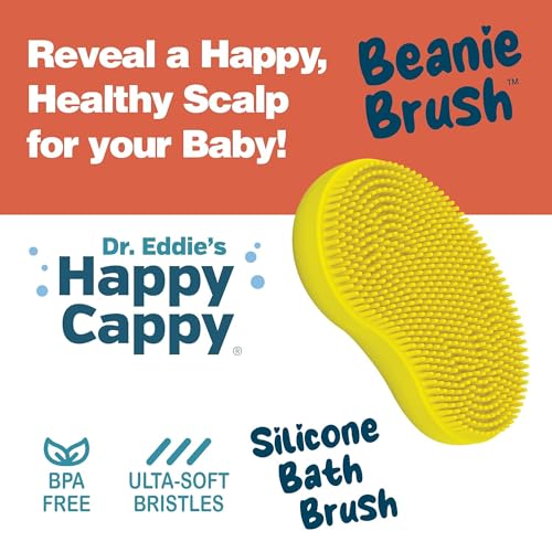 Happy Cappy Beanie Brush - Gentle Cradle Cap & Dandruff Scalp Scrubber