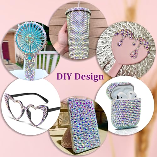 TINKRSTUFF 30,000 Pcs AB Rhinestones Bedazzling Kit with Jewelry Glue for Crafts & Nail Art