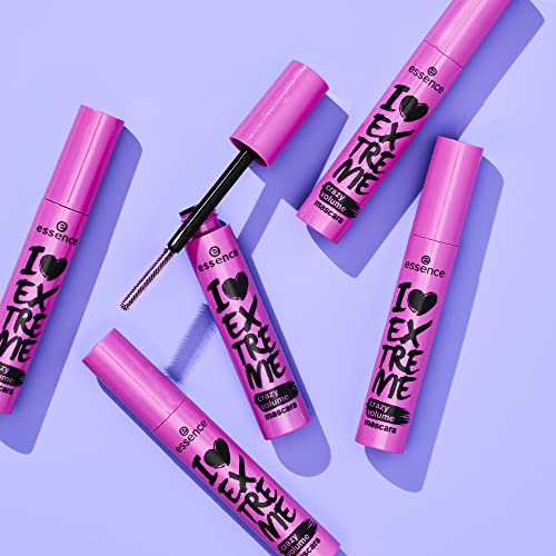 essence | I Love Extreme Volume Mascara (Pack of 1) | Flake Free, Intense & Dramatic Volume | Vegan & Cruelty Free