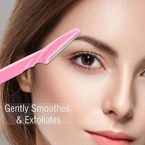 Boao 96 Pieces Eyebrow Razor Eyebrow Trimmer Shavers Dermaplaning Tool Face Razors for Women with Precision Cover (Pack of 2)