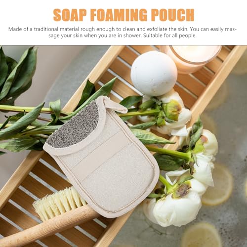 4pcs Exfoliating Mesh Soap Pouches with Drawstring