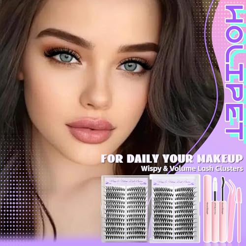 432 Pc Cat Eye Lash Clusters Kit with Glue & Tools