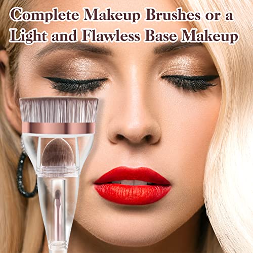 Foundation Brush, Daubigny Perfect Makeup Brush for Face Blush Liquid Powder Foundation Brush for Blending Liquid, Cream or Flawless Powder Cosmetics with Great Gift Case