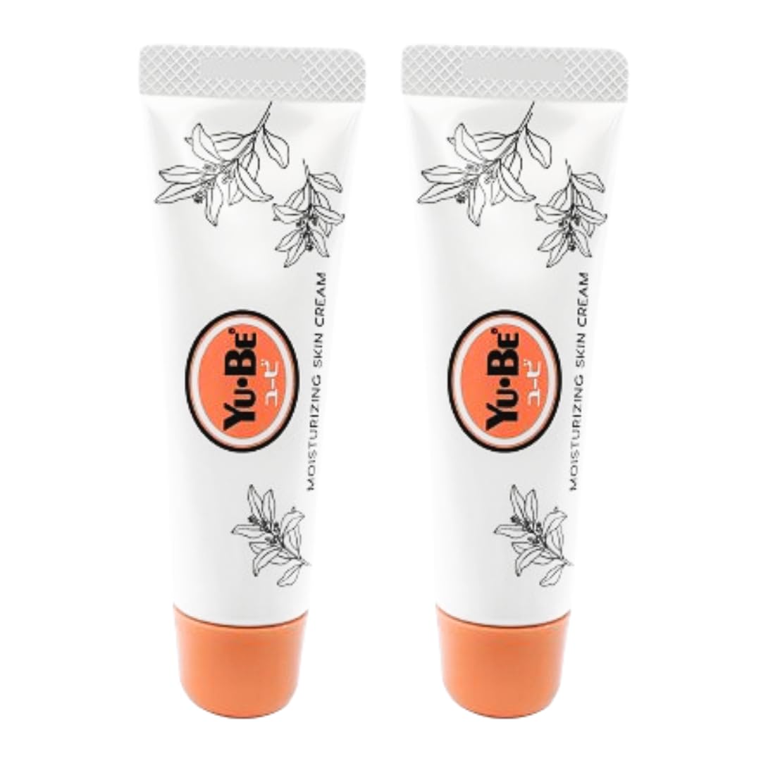 Yu-Be Moisturizing Skin Cream Tube (Duo): Dry & Damaged Skin Relief Cream for Night and Day | Deeply Hydrating Moisturizer for Severely Dry Skin | Vegan Paraben & Cruelty Free - 1 fl oz/28mL x 2