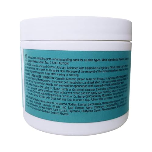 Waxness Dr. Bump Enzymatic Ingrown Hair Pads 2 Steps - Peeling & Brightening 30 pcs