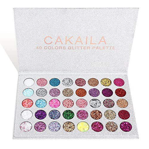 40 Color Glitter Eyeshadow Palette - Metallic Shimmer Makeup