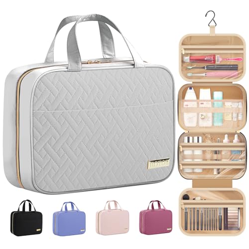 HOTOR Hanging Toiletry Bag - Waterproof Travel Organizer for Women & Men