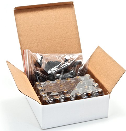 Amber Glass Bottles with Droppers, 15ml, 24 Pack
