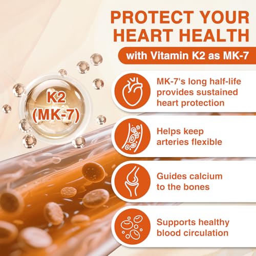 ZEBORA Vitamin D3 K2 10,000 IU & 100mg K2 - Immune & Bone Support Capsules