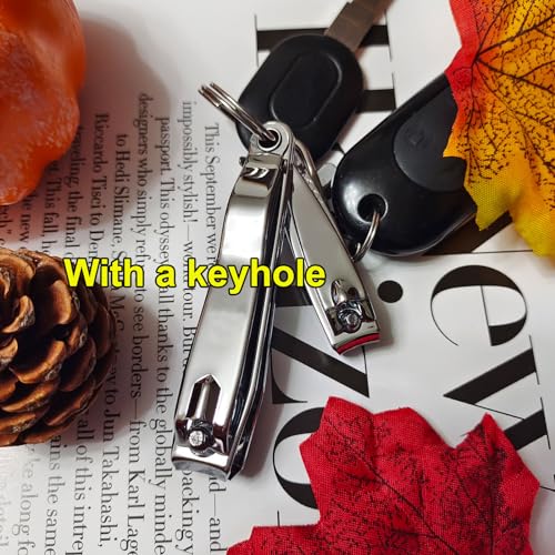 Nail Clippers Set - Stainless Steel Fingernail and Toenail Cutters for Men Women Travel