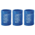 Olivia Garden Jet Set Self-Gripping Curler For Setting Or Perming (1 3/4" - 3 Count) Blue