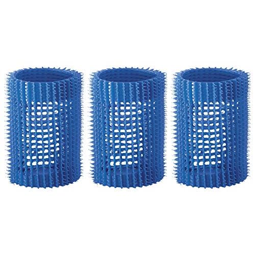 Olivia Garden Jet Set Self-Gripping Curler For Setting Or Perming (1 3/4" - 3 Count) Blue
