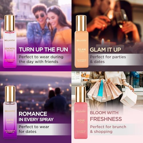 Bellavita Luxury Women's Perfume Gift Set - 4x20ml