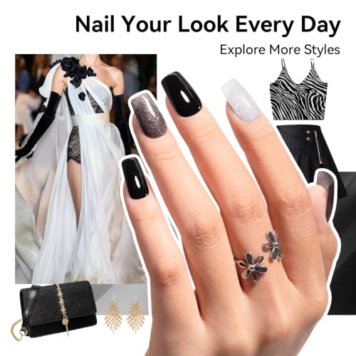 Cat Eye Nail Polish Set, 6 Colors with Magnet, Air Dry